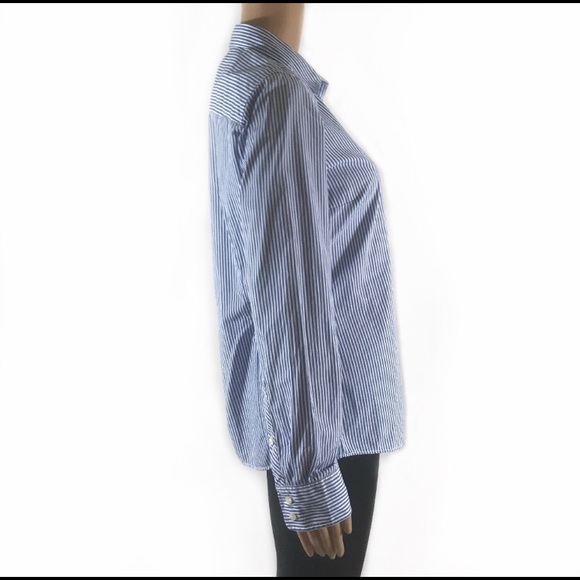 J. Crew Women’s Button Down Striped Blouse- Size S - Picture 6 of 8